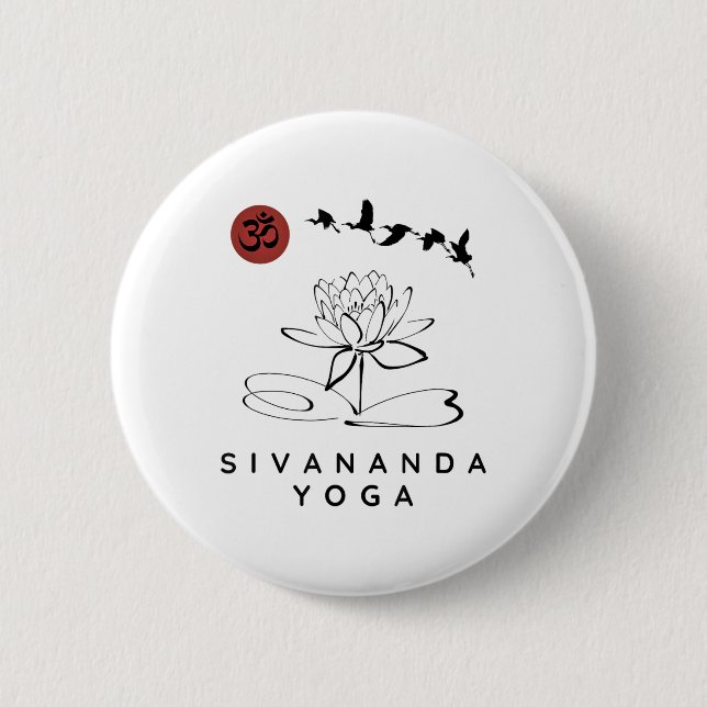 Sivananda Yoga Instructor _ Sivananda Yoga Beginne Button (Vorderseite)