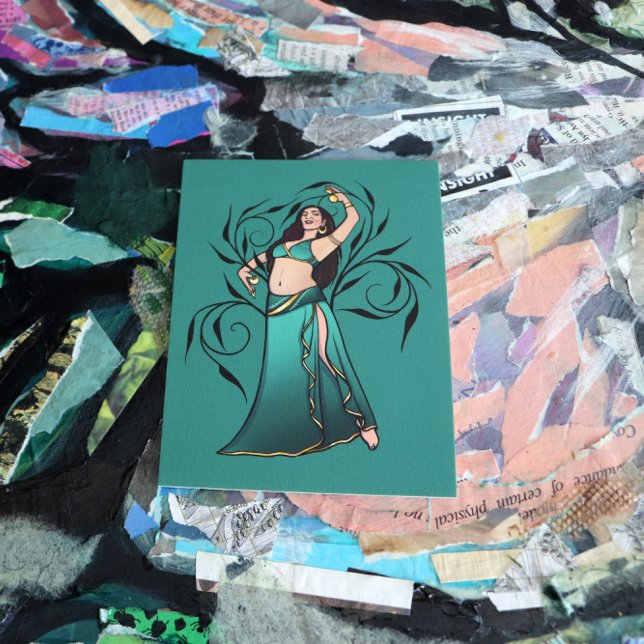 Sivoney Belly Dancer Goddess Postkarte (Von Creator hochgeladen)