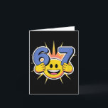 Six 7 6 7 Meme Design Karte<br><div class="desc">Six 7 6 7 Meme Design</div>