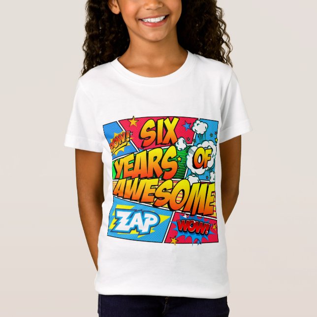 Six ans de super T-shirt (Devant)