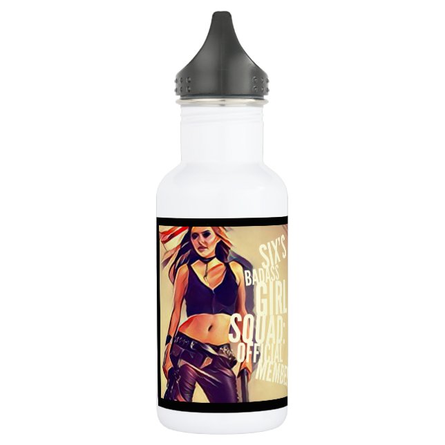Six bouteilles d'eau de peloton de fille (Gauche)