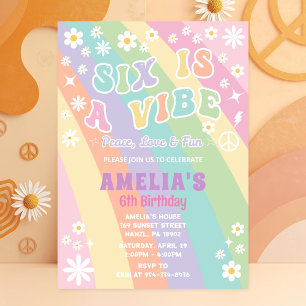 Six est une invitation à l'anniversaire