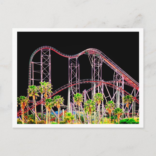 Six Flags Magic Mountain Postkarte (Vorderseite)