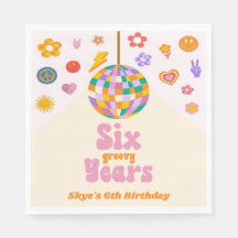 Six Groovy Years Disco Ball 6. Geburtstagsparty