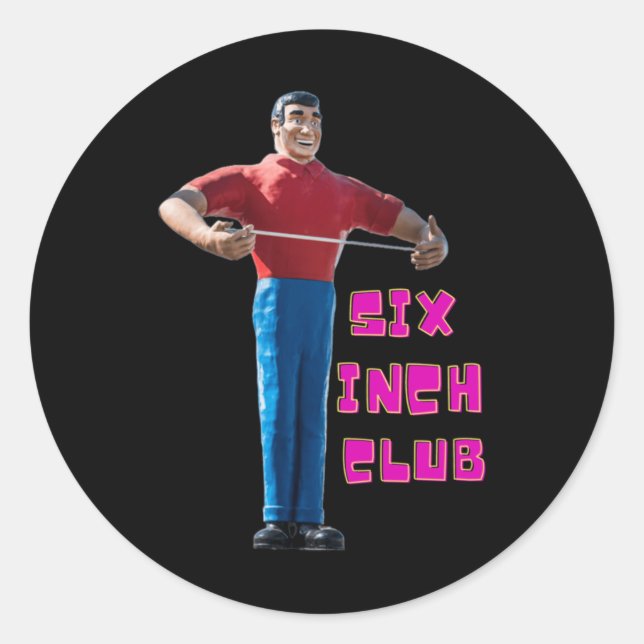 Six Inch Club Sticker (Vorderseite)