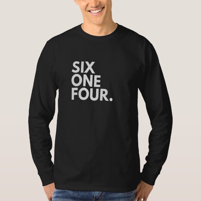 SIX ONE FOUR Area Code 614 Columbus OH Ohio USA T-Shirt (Vorderseite)