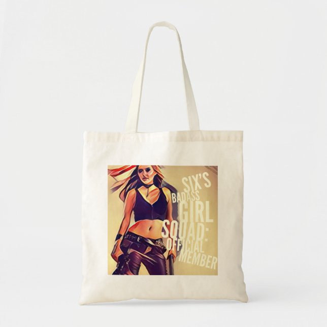 Six pelotons de fille de Badass : Sac fourre-tout (Devant)