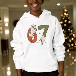 Six Seven 67 6 7 Christmas Santa Elf  Hoodie