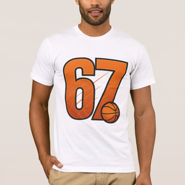 “Six Seven 67 Basketball Tee – Trendy Urban  (Vorderseite)