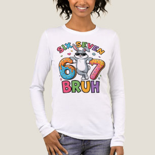 Six Seven 67 Bruh Osterhase Meme T-Shirt Lustig Tri-Blend Shirt