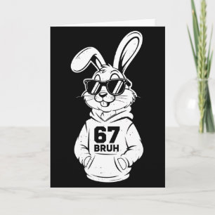 Six Seven 67 Bunny Hase Für Kinder Mädchen Jungen Karte