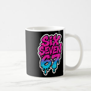 Six Seven 67 Bysebyll Eiscreme-Tropf-Mason-Meme Ki Kaffeetasse