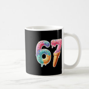Six Seven 67 Eis Drip Sport Cool Meme Lustig Kaffeetasse