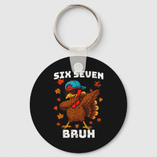 Six Seven 67 Erntedankfest-Meme Lustiger dankbarer Schlüsselanhänger