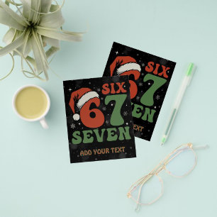 Six Seven 67 Lustiger Weihnachtsmannhut Weihnachte Flyer
