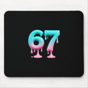 Six Seven 67 Meme für Gen Alpha Kinder und Erwachs Mousepad