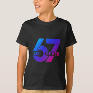 Six Seven 67 Meme Gen Alpha Slang Bysebyll Saison T-Shirt
