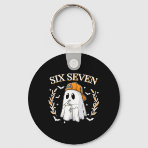 Six Seven 67 Meme Lustiges Gespenst Halloween 6 7  Schlüsselanhänger