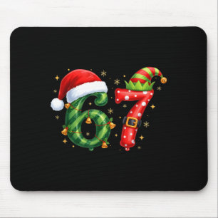 Six Seven 67 Meme Lustiges Weihnachten Santa Gen A Mousepad