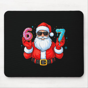 Six Seven 67 Meme Santa 67 Eiscreme-Drip-Weihnacht Mousepad