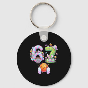 Six Seven 67 Ostern Kinder Basketball Hase Ei Such Schlüsselanhänger