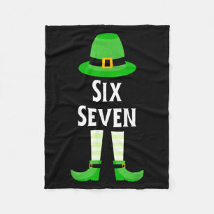 Six Seven 67 St Patricks Day Kinder lustiger Lepre Fleecedecke