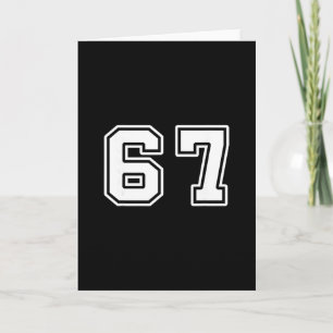 Six Seven 6 7 Meme 67  Karte