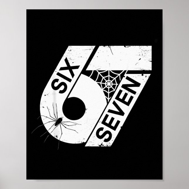 Six Seven 6 7 Meme 6 7 Halloween-Kostüm  Poster (Vorne)