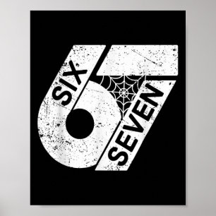 Six Seven 6 7 Meme 6 7 Halloween Kostüm Poster