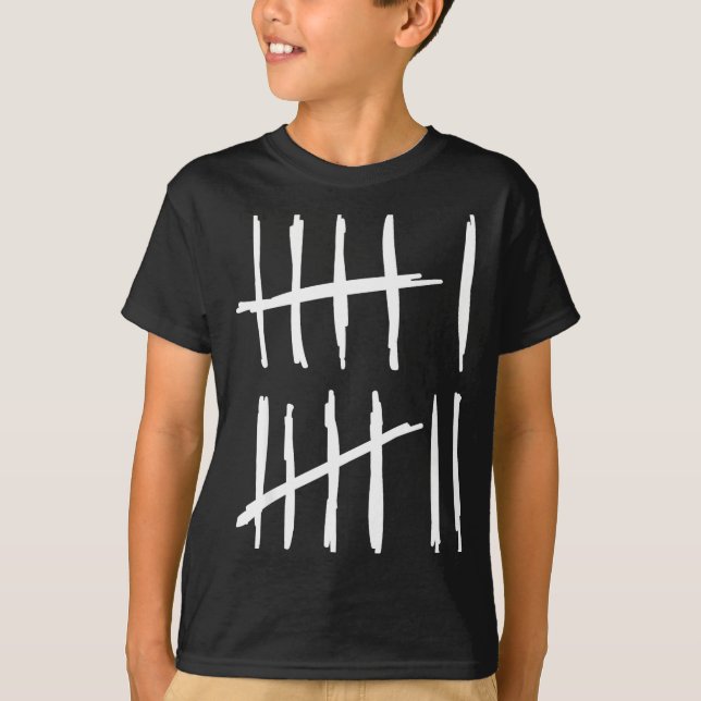 Six Seven 6 7 Tally Marks 67 Meme 6-7 Numbers Funn T-Shirt (Vorderseite)