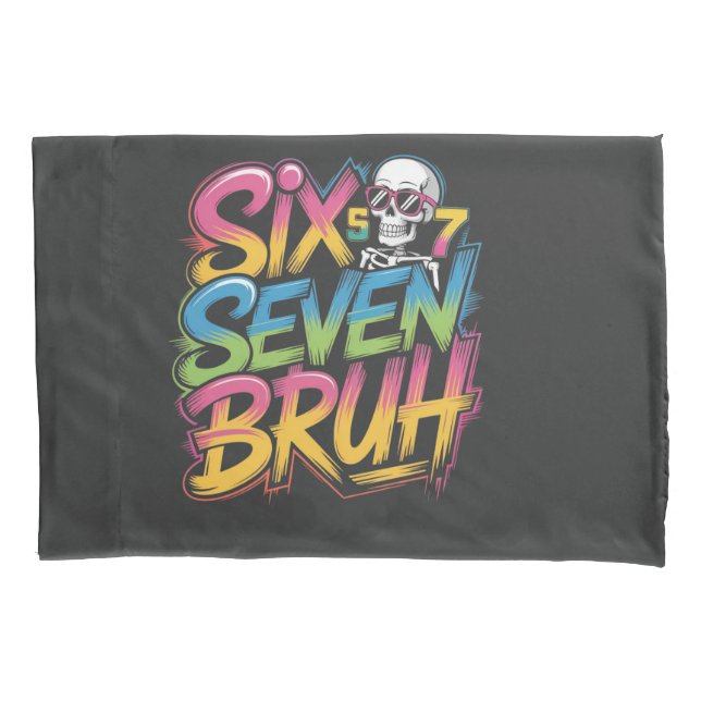 six seven bruh kissenbezug (Vorderseite)
