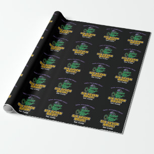 Six Seven Bruh Mardi Gras Cool Gator Festival Geschenkpapier