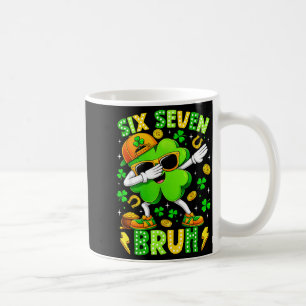 Six Seven Bruh Meme 67 Dabbing Shamrock St. Patric Kaffeetasse