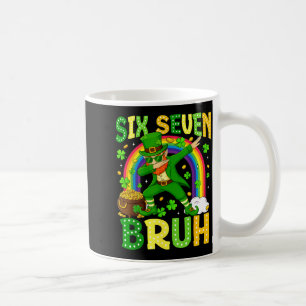 Six Seven Bruh St Patricks Day Leprechaun Dabbing  Kaffeetasse
