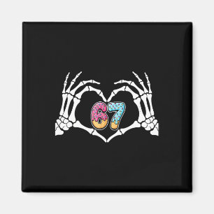 Six Seven Eis Drip 67 Meme Skeletthände Si Magnet