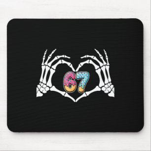 Six Seven Eis Drip 67 Meme Skeletthände Si Mousepad