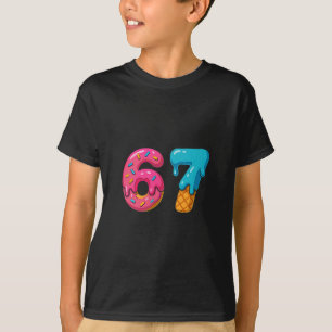Six Seven Eis Drip Meme 67 Sport Lustiger Trend T-Shirt