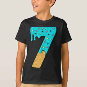 Six Seven Eiscreme 67 Lustig Mason Meme Einfaches T-Shirt