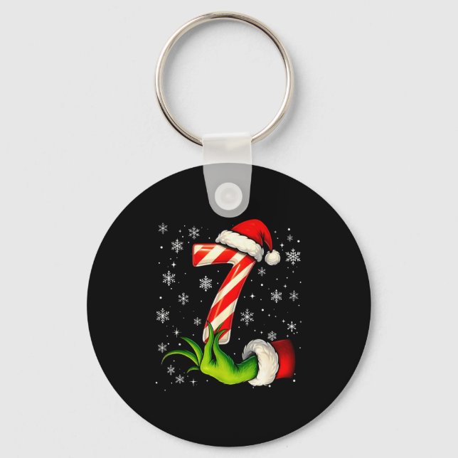 Six Seven Funny Christmas Couple Matching Meme  Schlüsselanhänger (Vorderseite)
