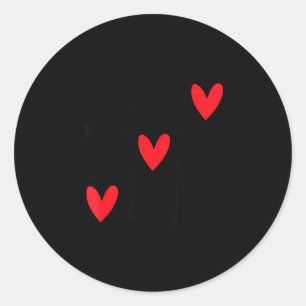 Six Seven Gamer 67 Valentinstag 6 7 Lustig Runder Aufkleber