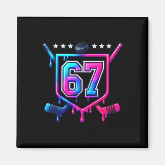 Six Seven Hockey Drip Magnet