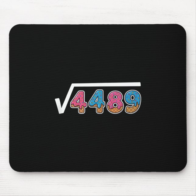 Six Seven Ice Cream Drip Cool Meme 67 Funny Square Mousepad (Vorne)