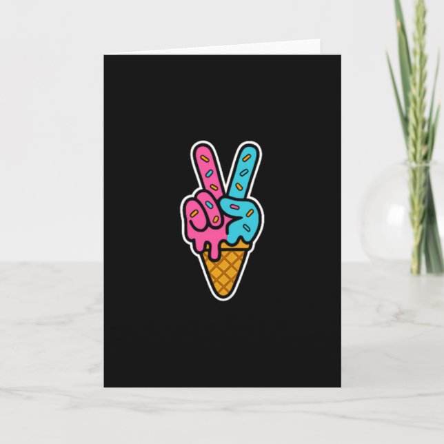 Six Seven Ice Cream Drip Sport 67 Cool Meme  Karte (Vorderseite)