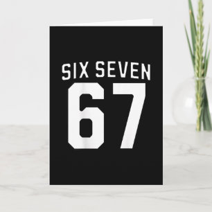 Six Seven Meme 67 Sportjacke für Jungen Mädchen Ki Karte
