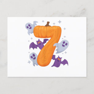 Six Seven Meme 6 7 Halloween Kostümcouch Feiertagspostkarte
