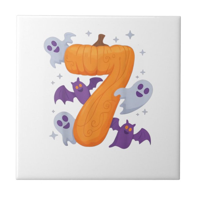 Six Seven Meme 6 7 Halloween Kostümcouch Fliese (Vorderseite)