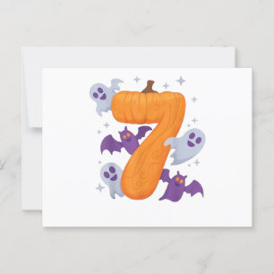 Six Seven Meme 6 7 Halloween Kostümcouch Postkarte