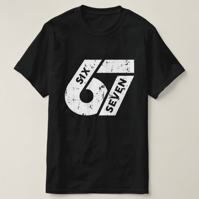 Six Seven Meme Funny 67 T-Shirt (Design vorne)