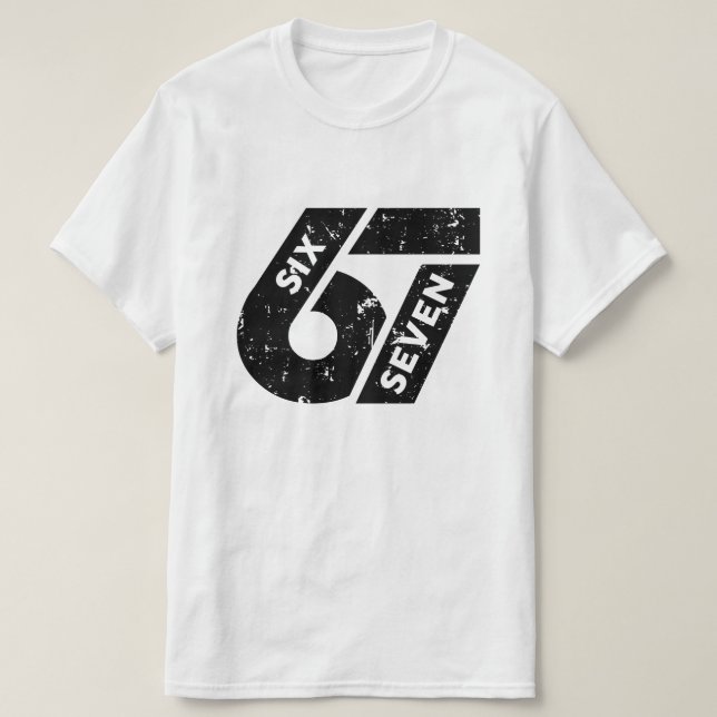 Six Seven Meme Funny 67 T-Shirt (Design vorne)
