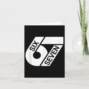 Six Seven Meme Funny Karte